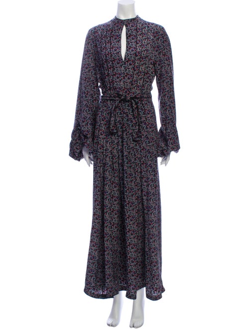 Talitha Silk Long Dress Black