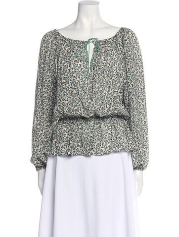 Talitha Tops Silk Printed Blouse S