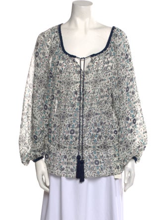Talitha Silk Floral Print Blouse