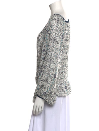 Talitha Silk Floral Print Blouse