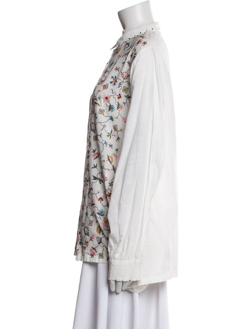 Talitha Printed Long Sleeve Button-Up Top