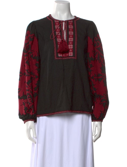 Talitha Printed Crew Neck Blouse