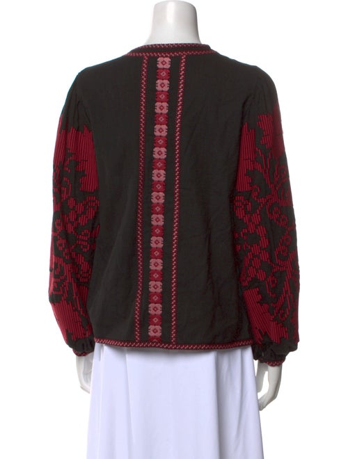 Talitha Printed Crew Neck Blouse