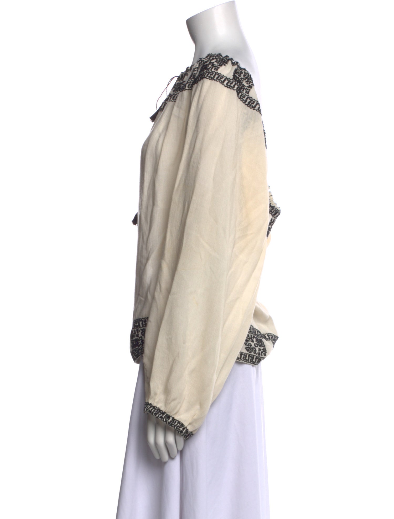 Talitha Scoop Neck Long Sleeve Blouse