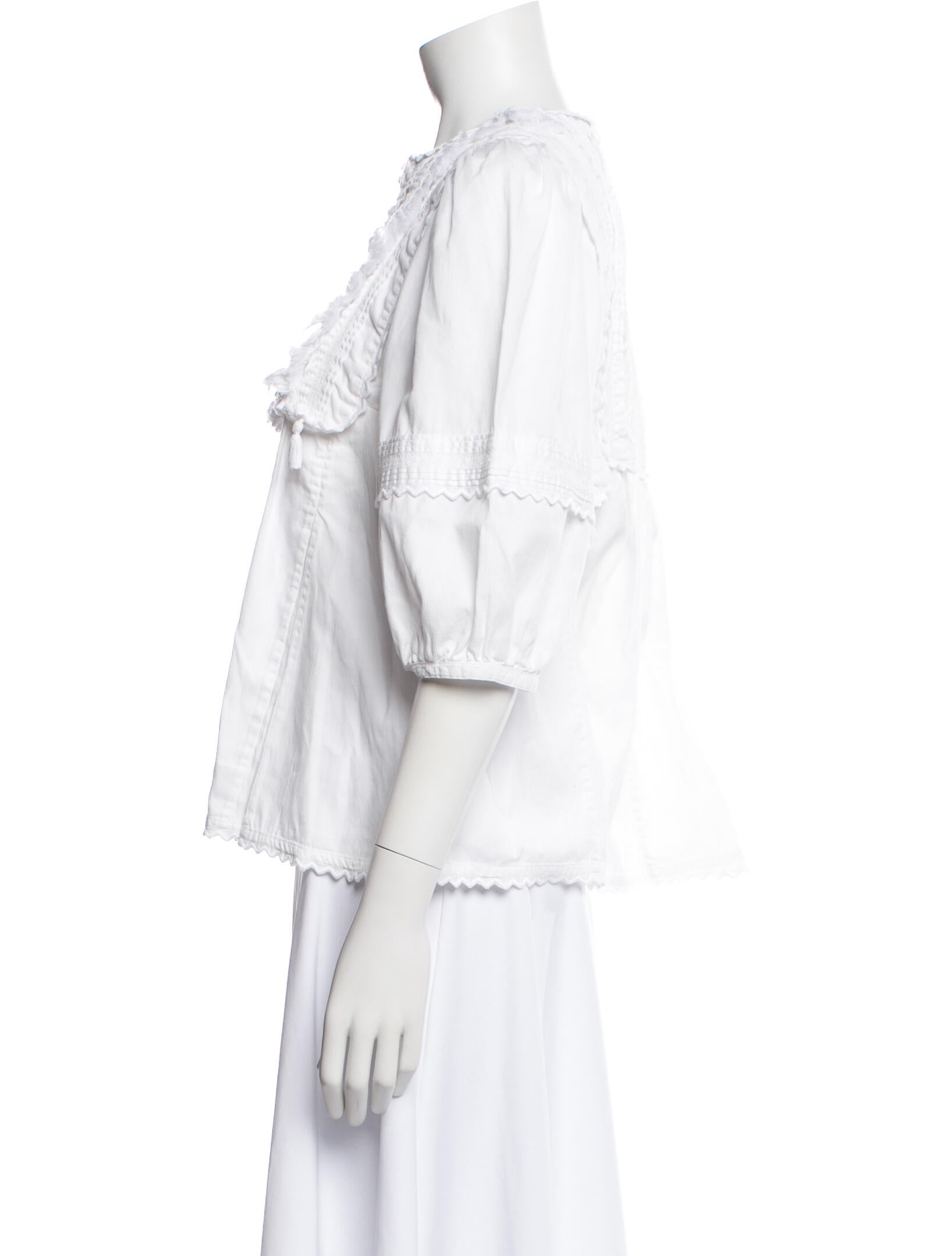 Talitha V-Neck Three-Quarter Sleeve Blouse