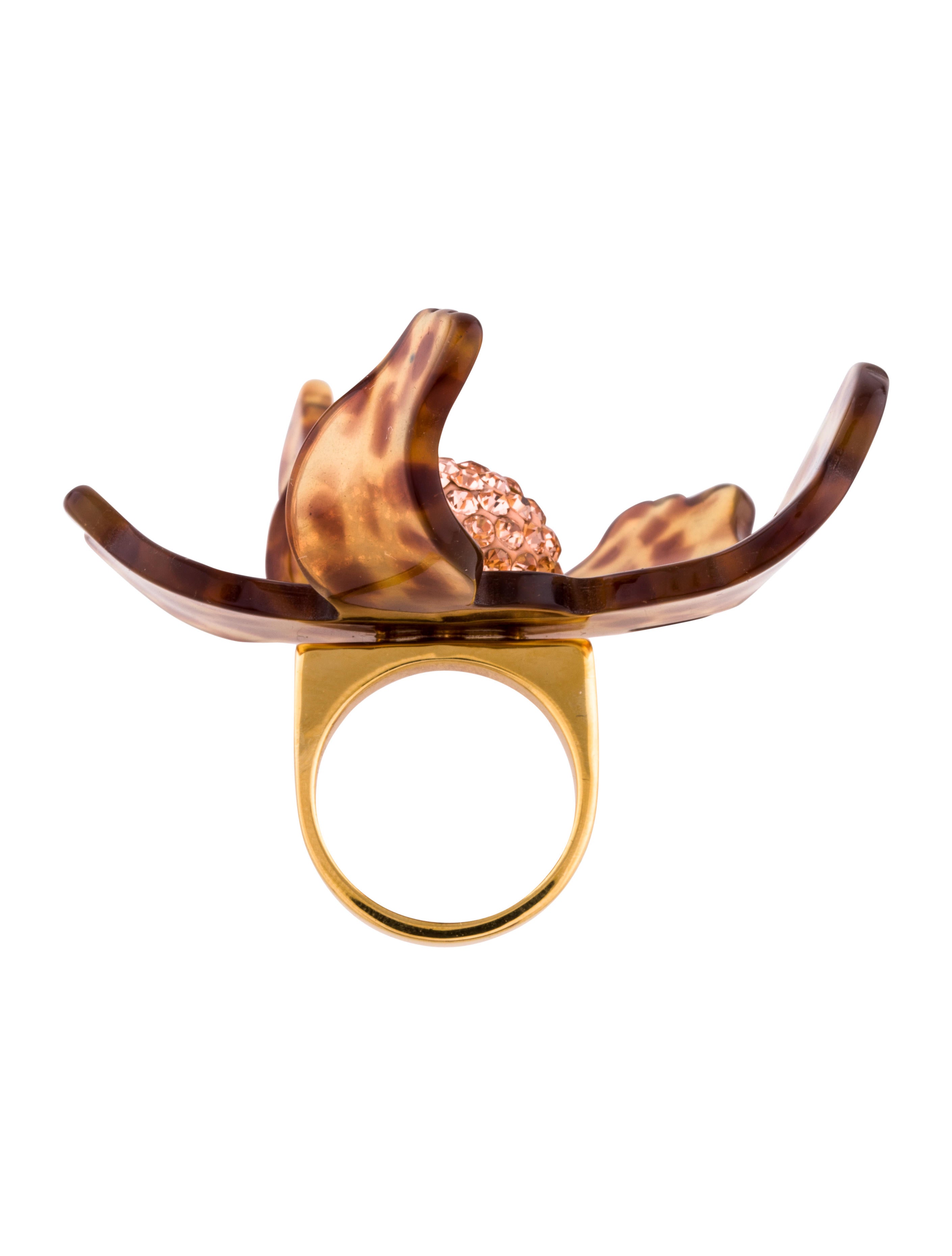 Lele Sadoughi Crystal Lily Ring Lele Sadoughi Crystal Lily Ring