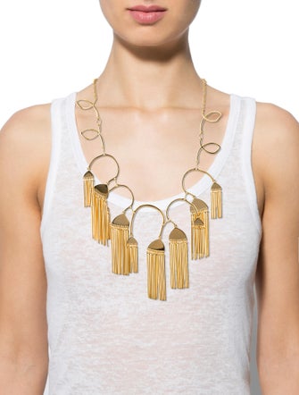 Lele Sadoughi Comb Tassel Necklace
