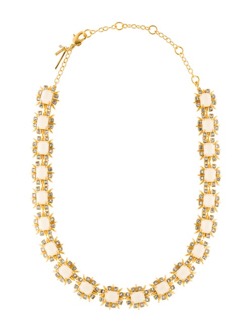 Lele Sadoughi Solstice Crystal Necklace Gold