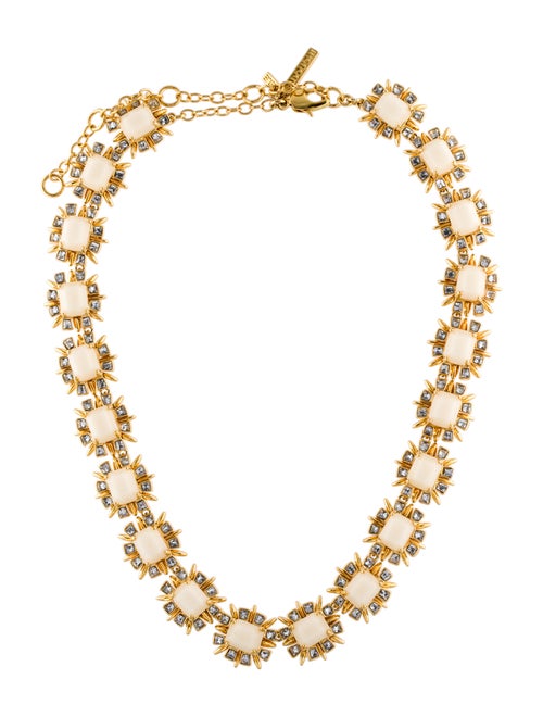 Lele Sadoughi Solstice Crystal Necklace Gold