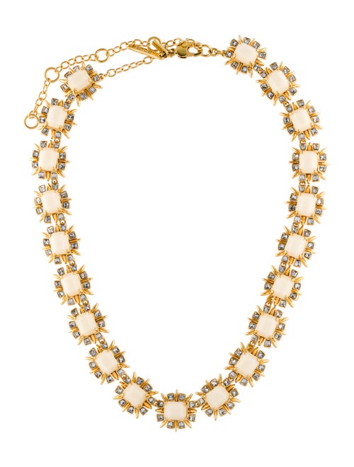 Lele Sadoughi Solstice Crystal Necklace Gold