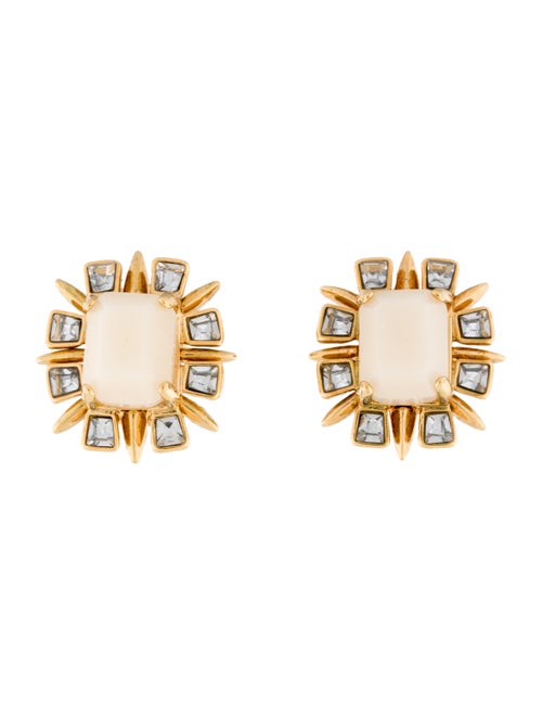 Lele Sadoughi Solstice Earclips yellow
