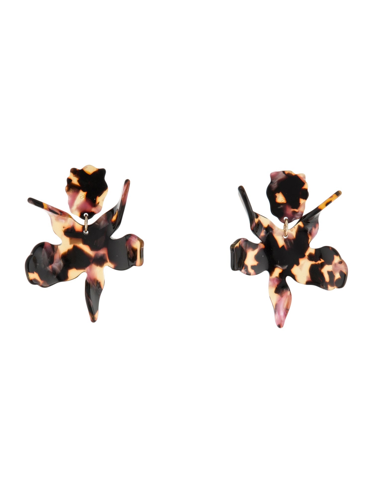 Lele Sadoughi Small Paper Lily Drop Earrings