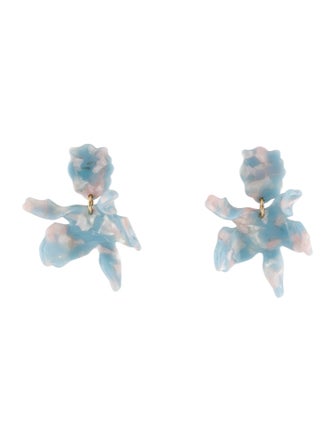 Lele Sadoughi Acetate Paper Lily Drop Earrings