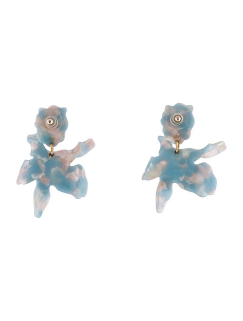 Lele Sadoughi Acetate Paper Lily Drop Earrings