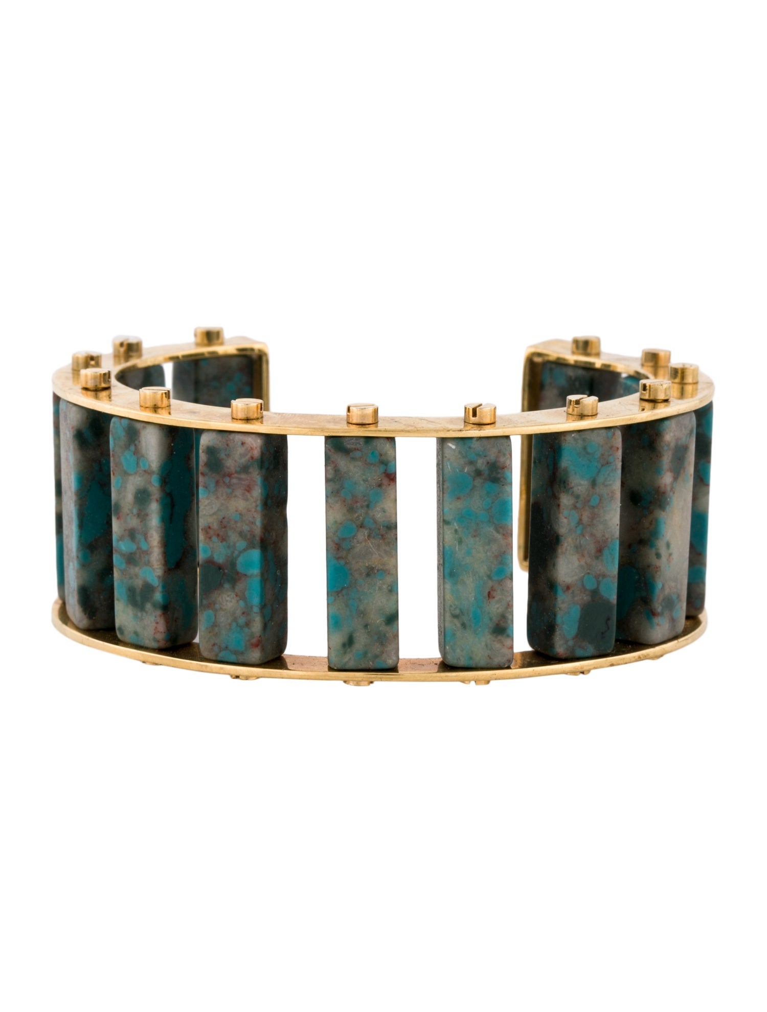 Lele Sadoughi Stone Column Cuff Bracelet