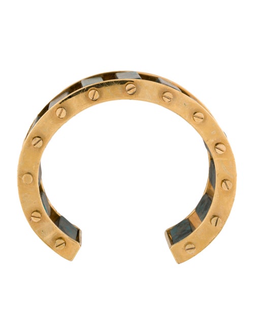 Lele Sadoughi Stone Column Cuff Bracelet