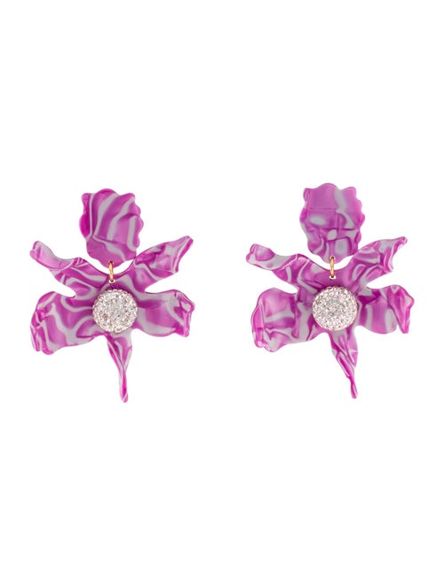 Lele Sadoughi Crystal & Acetate Lily Drop Earrings