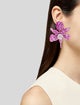 Lele Sadoughi Crystal & Acetate Lily Drop Earrings