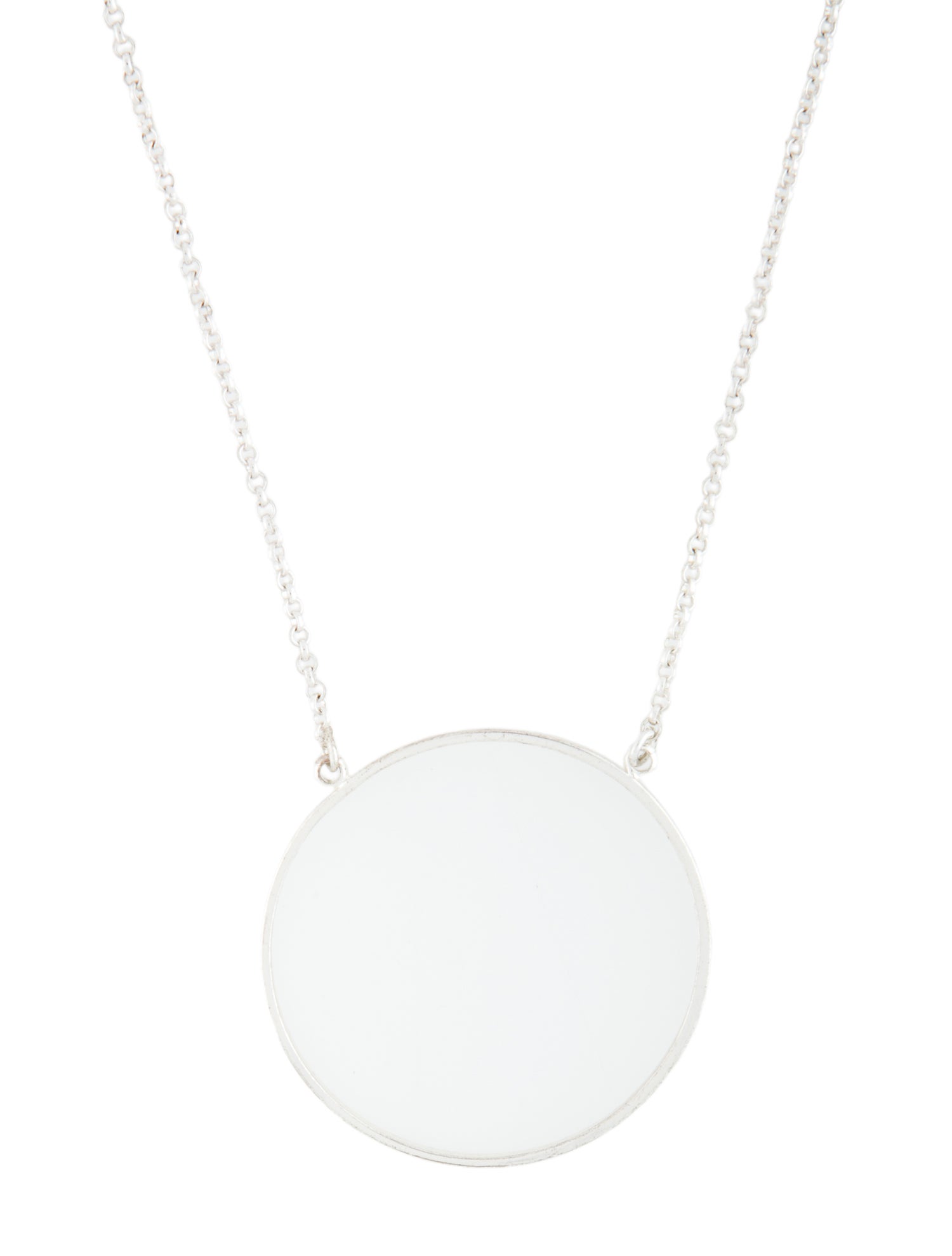 Lele Sadoughi Circle Pendant Necklace
