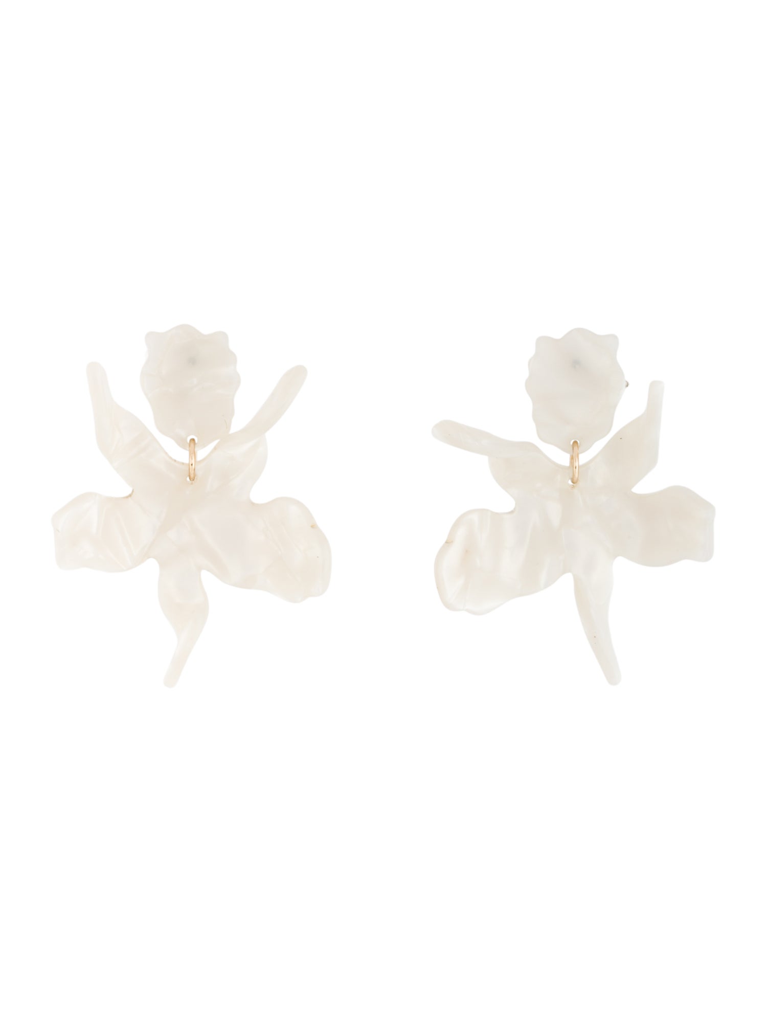 Lele Sadoughi Acetate Small Paper Lily Drop Earring