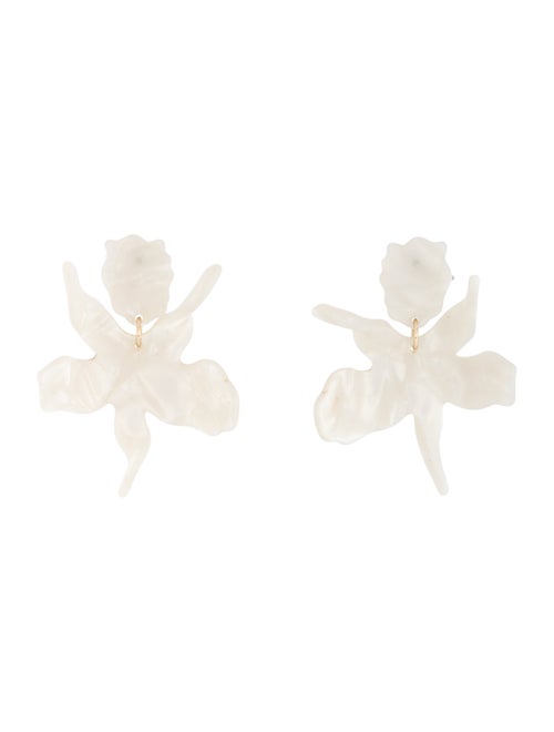 Lele Sadoughi Acetate Small Paper Lily Drop Earring