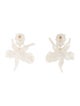 Lele Sadoughi Acetate Small Paper Lily Drop Earring