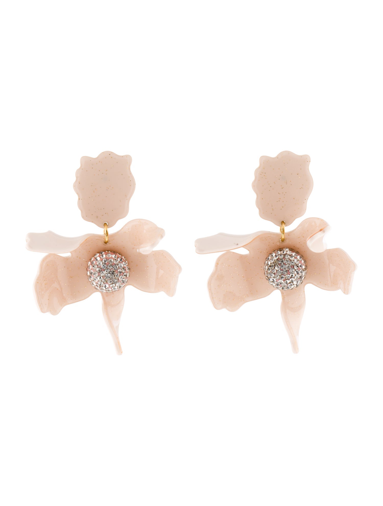 Lele Sadoughi Crystal & Acetate Lily Drop Earrings