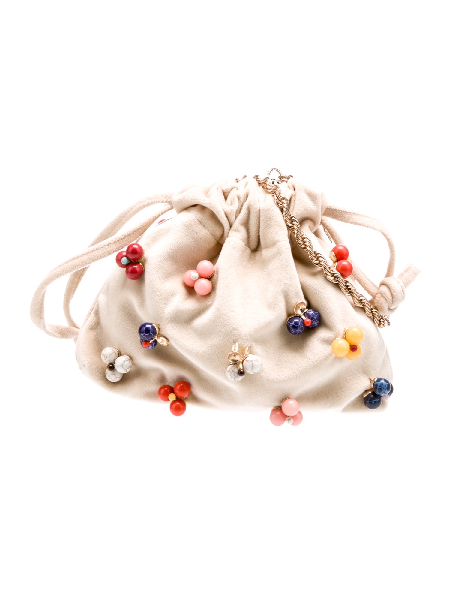 Lele Sadoughi Velvet Shoulder Bag