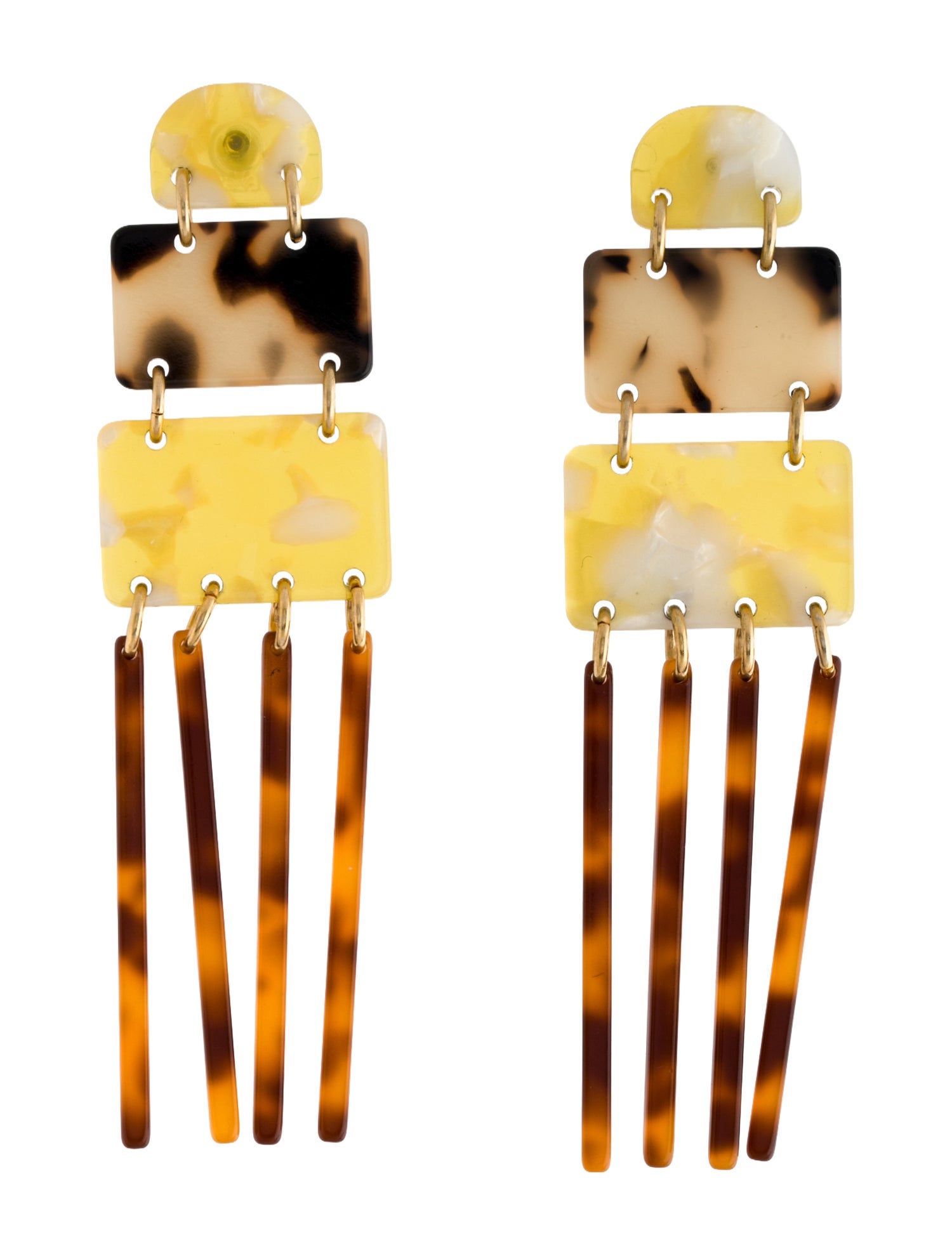 Lele Sadoughi Acetate Rio Carnival Drop Earrings