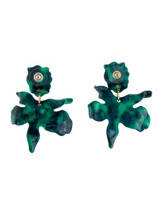 Lele Sadoughi Acetate Lily Drop Earrings