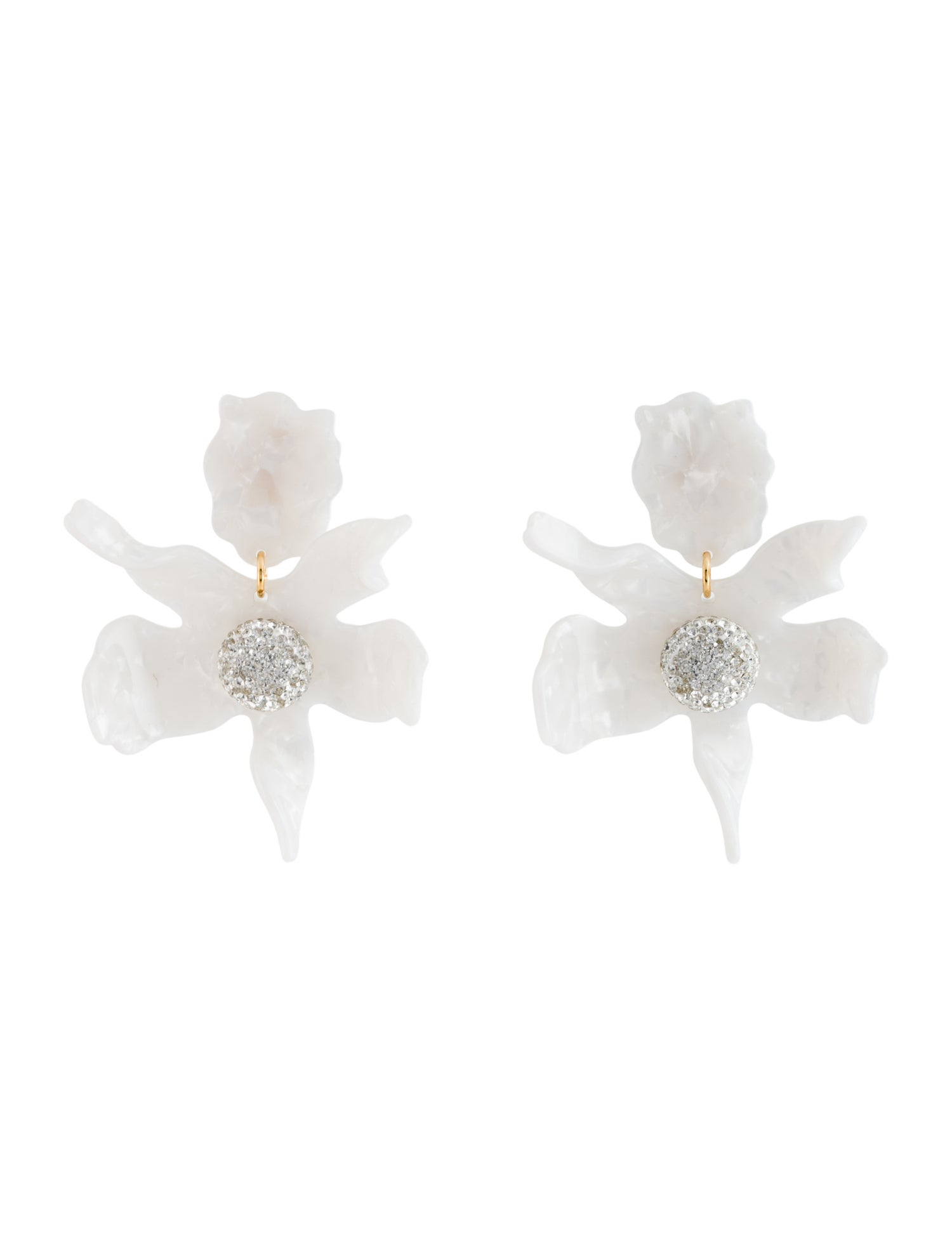 Lele Sadoughi Crystal & Acetate Lily Drop Earrings
