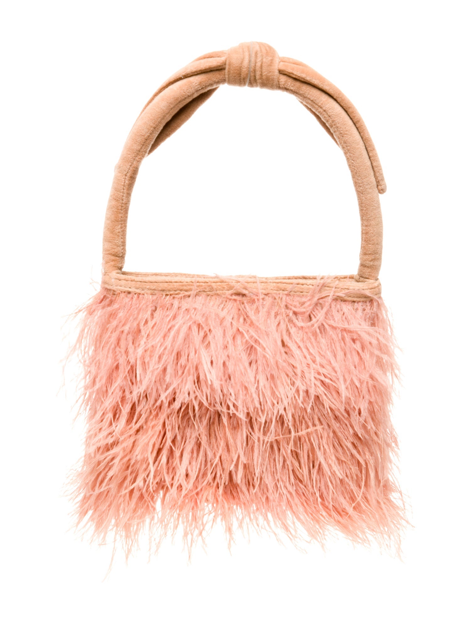 Lele Sadoughi Velvet Top Handle Bag