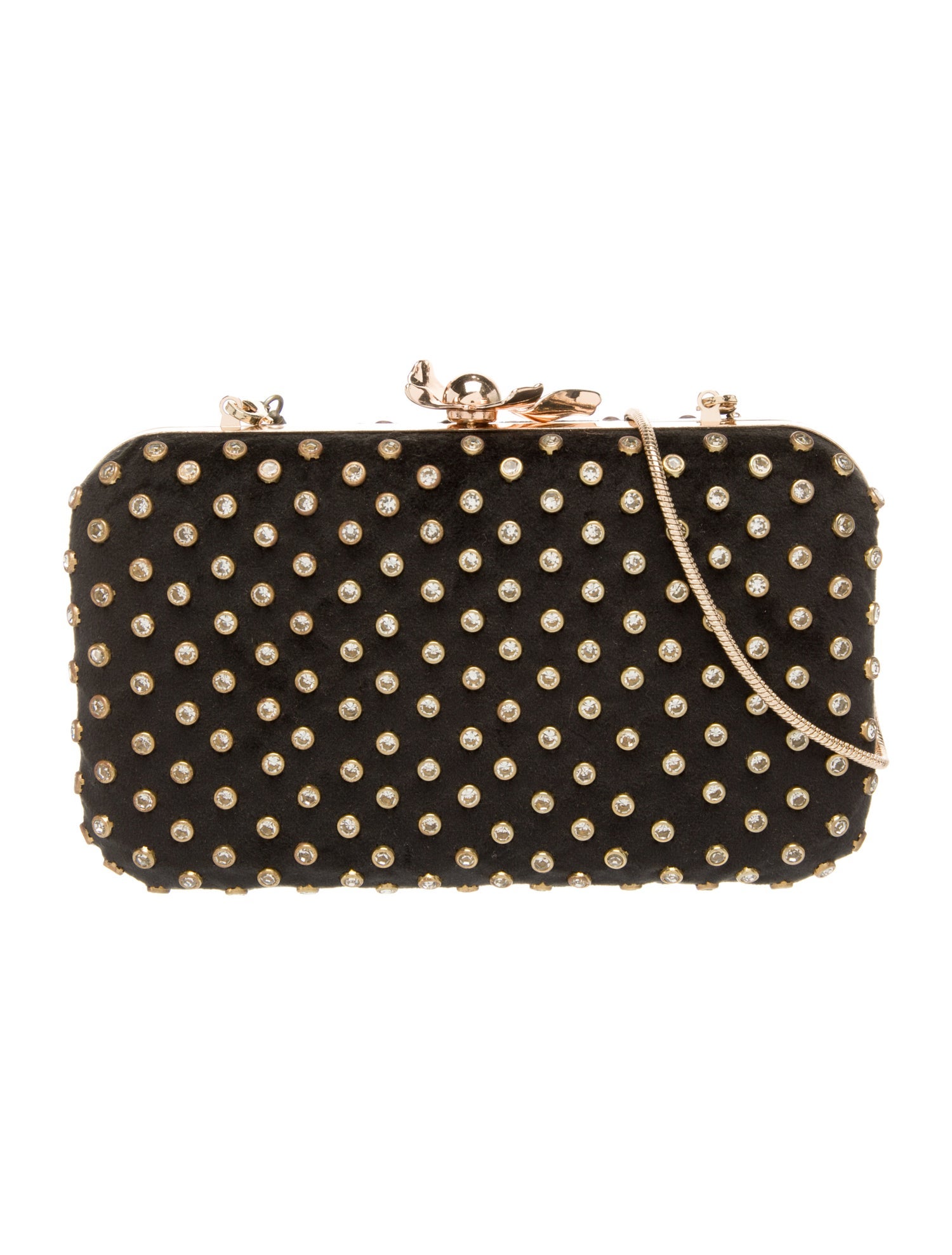 Lele Sadoughi Velvet Minaudière