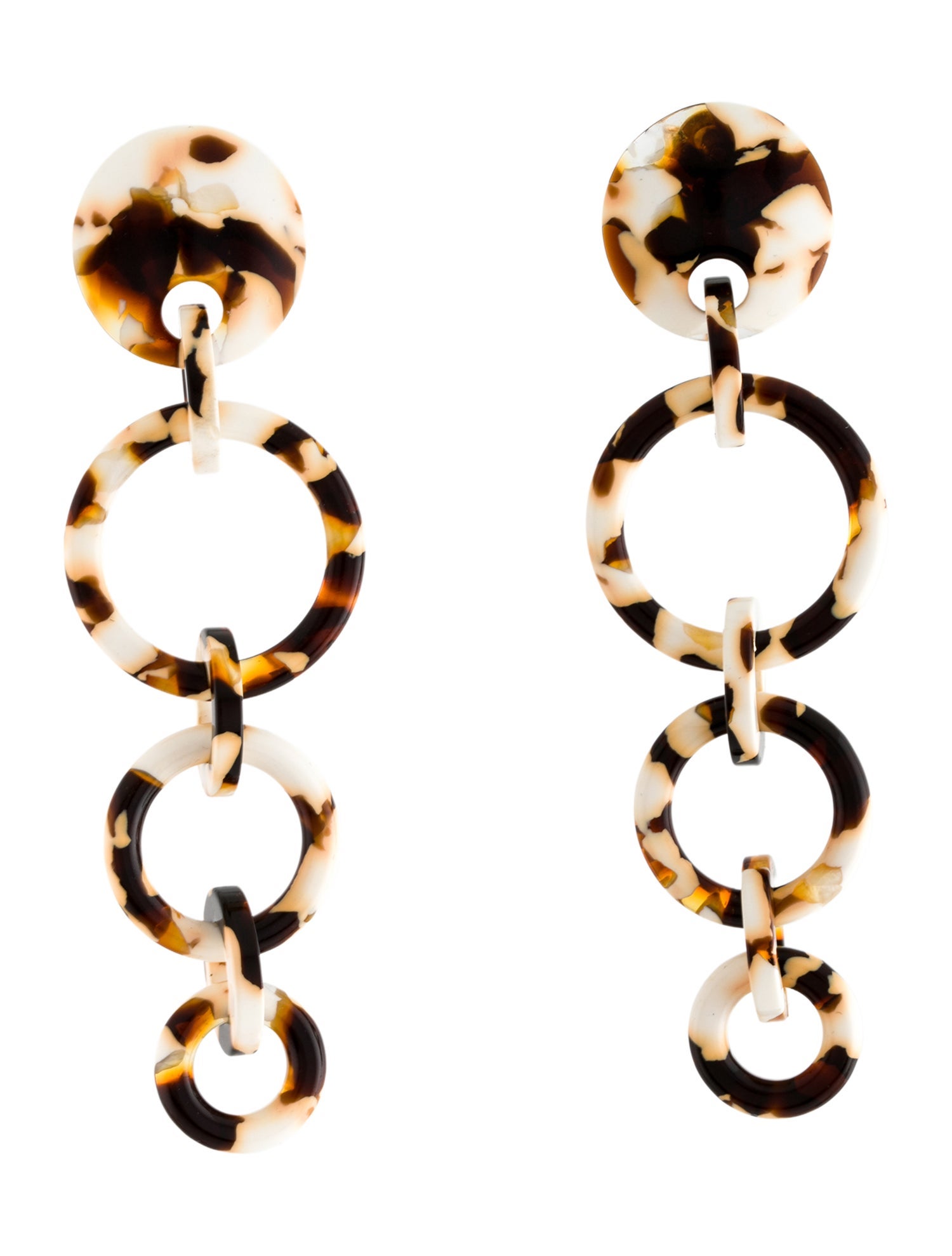 Lele Sadoughi Acetate Marbled Wind Chime Earrings