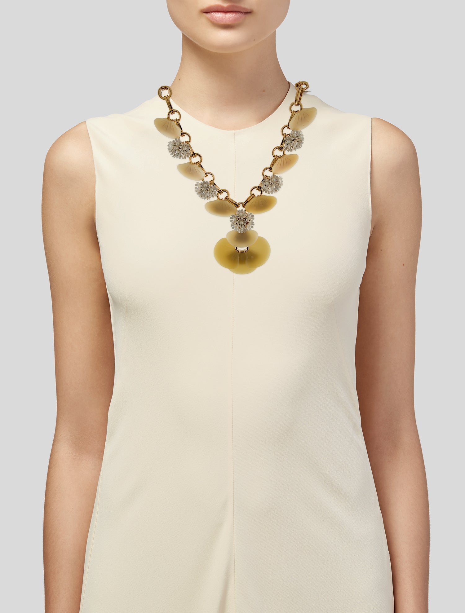 Lele Sadoughi Faux Pearl, Enamel & Resin Collar Necklace