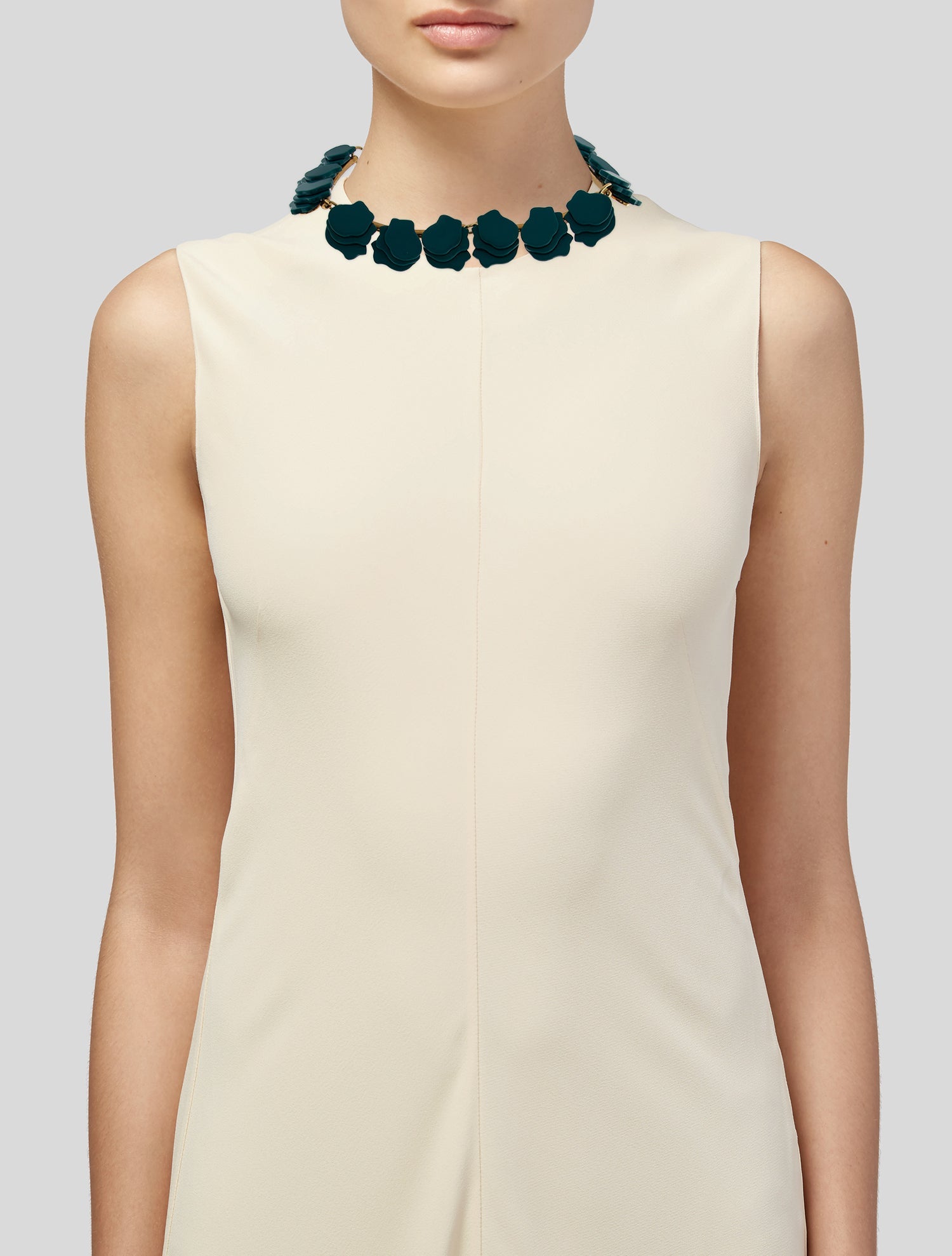 Lele Sadoughi Acrylic & Crystal Wisteria Collar Necklace