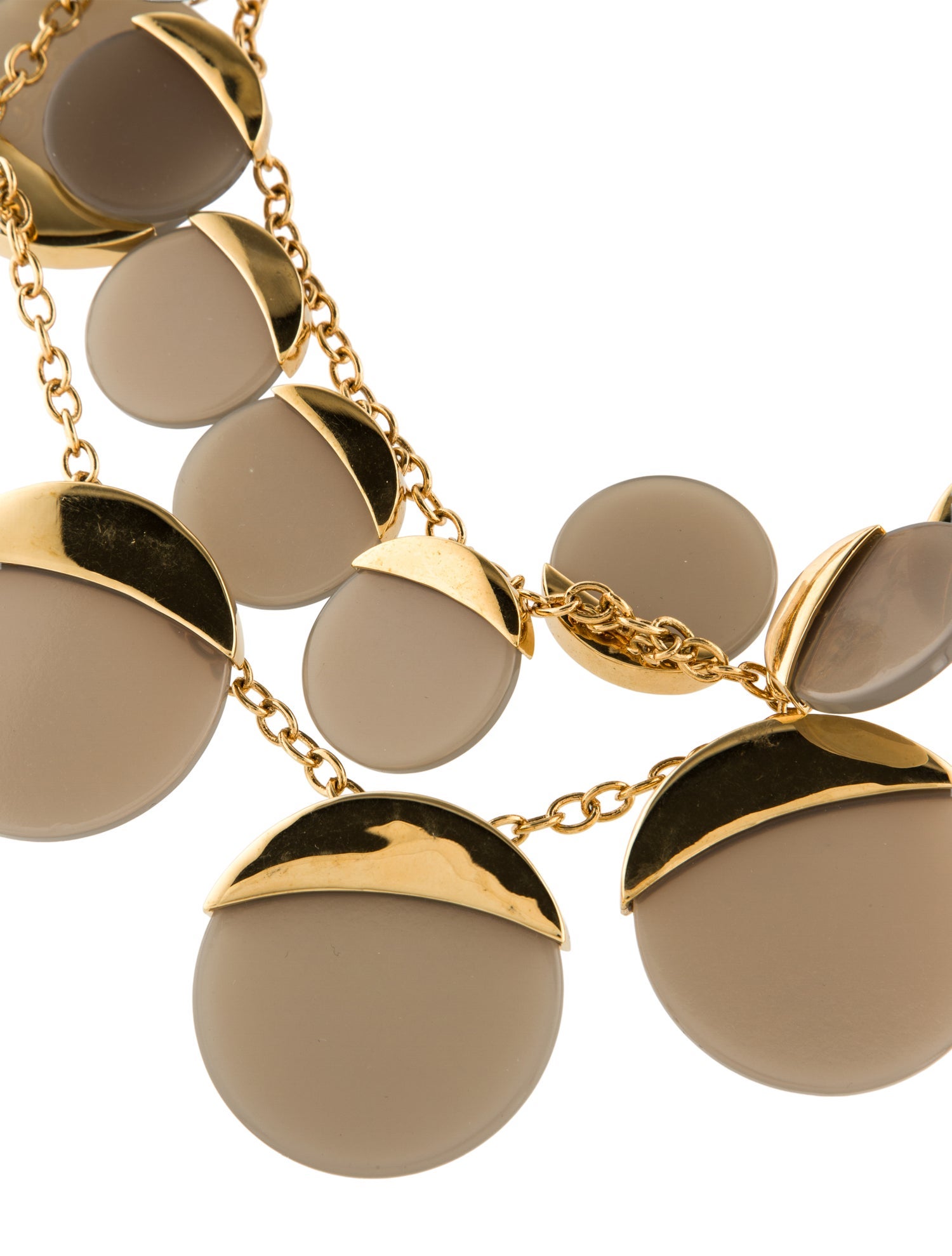 Lele Sadoughi Resin Disc Collar Necklace