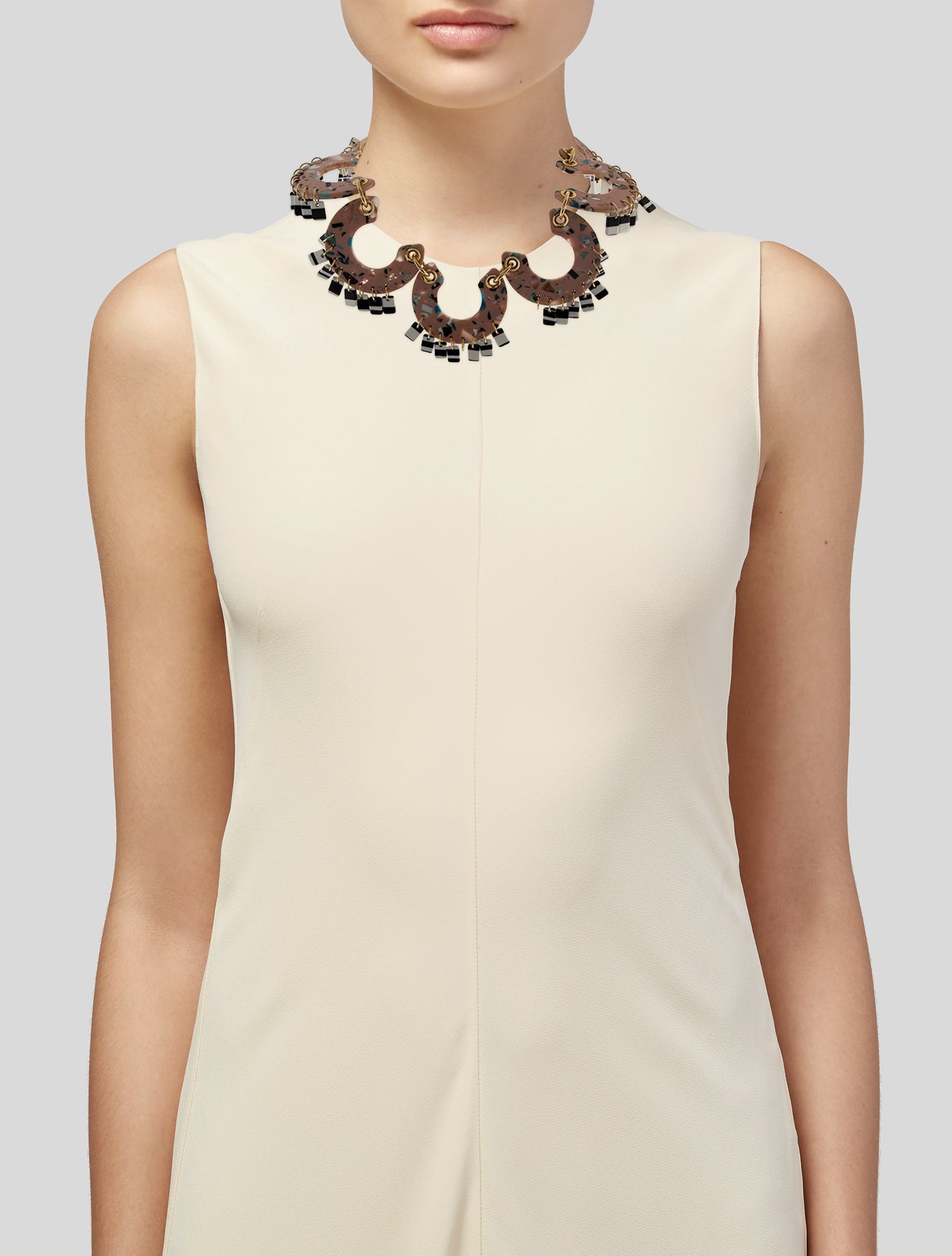 Lele Sadoughi Resin Collar Necklace