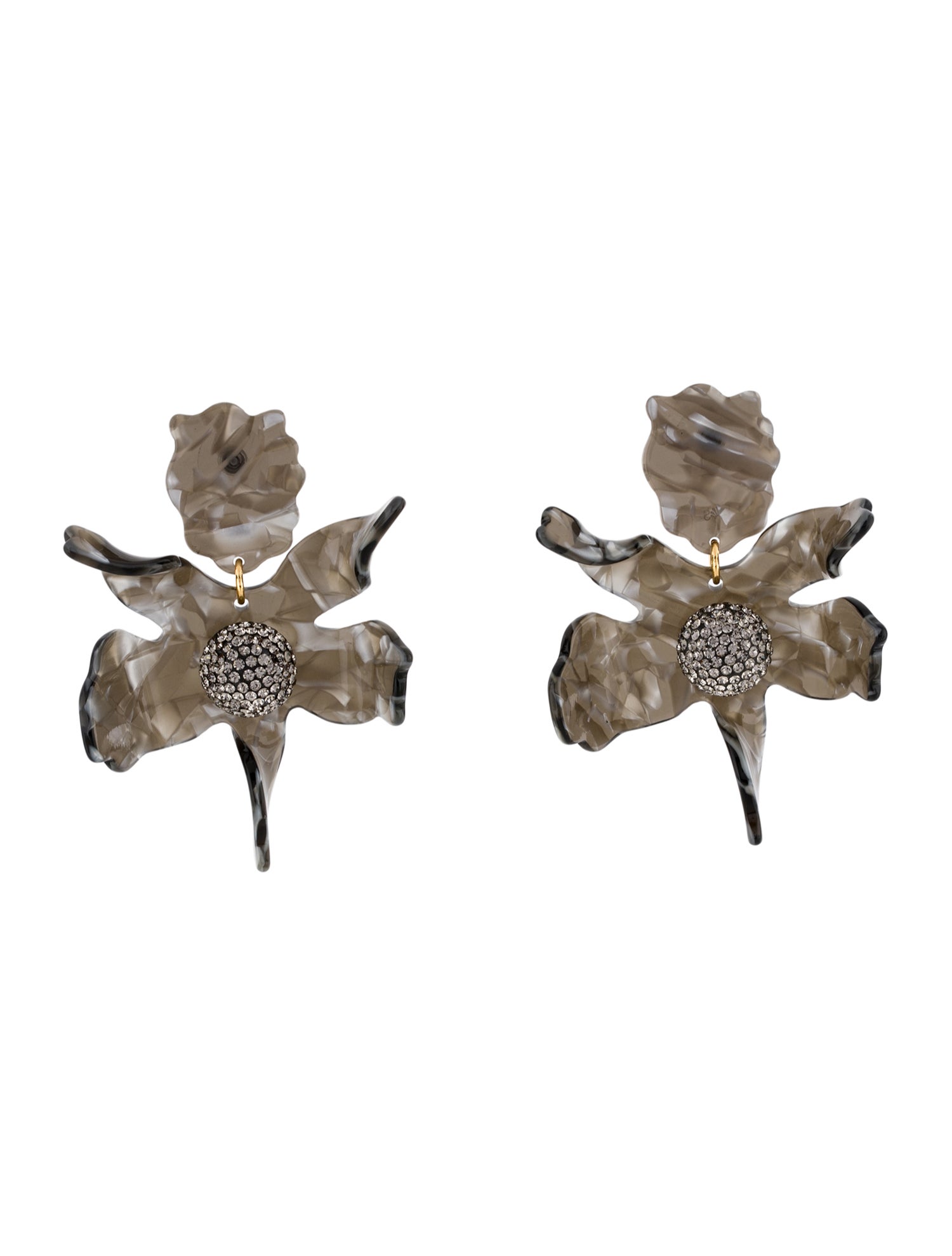 Lele Sadoughi Crystal Lily Drop Earrings
