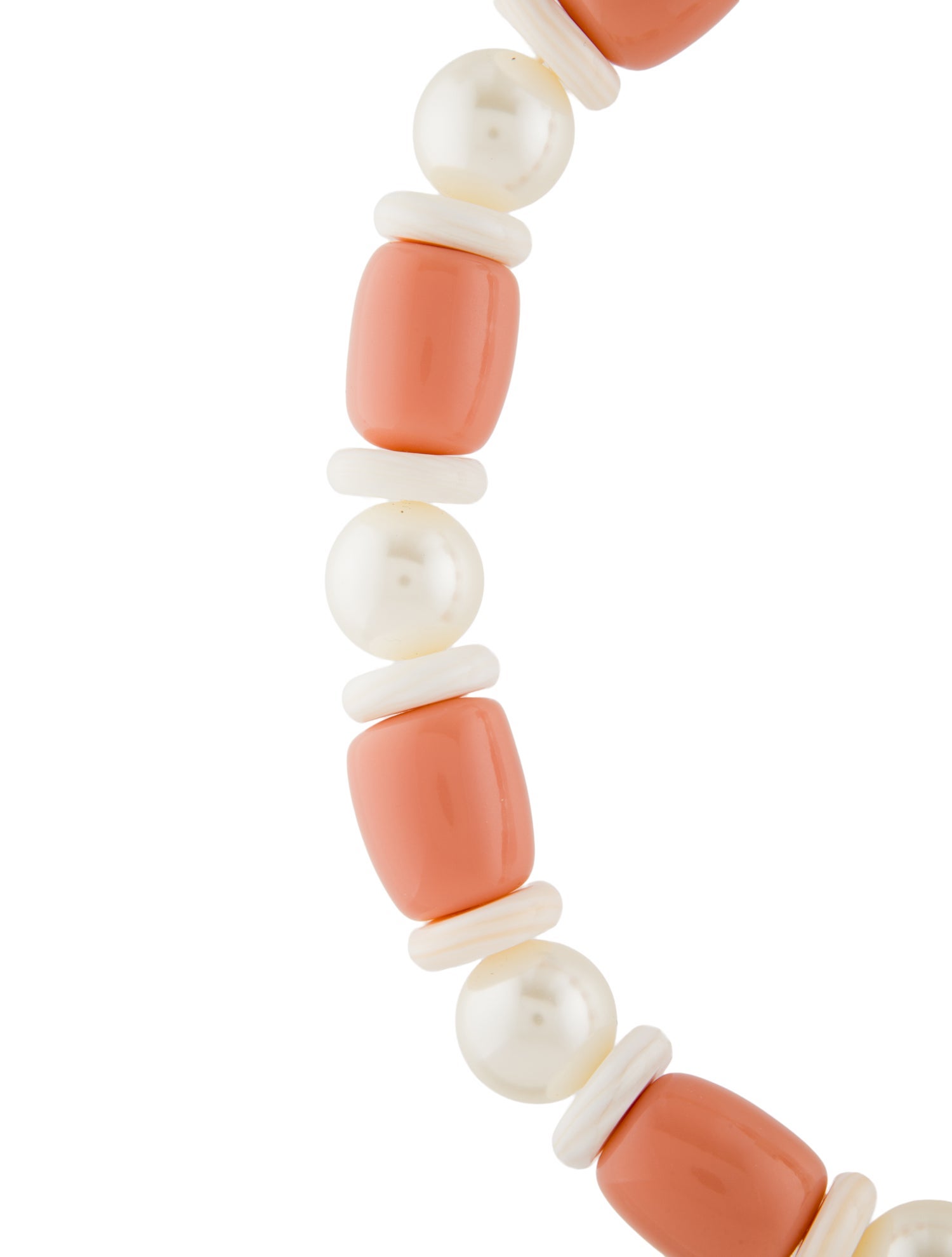 Lele Sadoughi Faux Pearl & Shell Monaco Collar Necklace