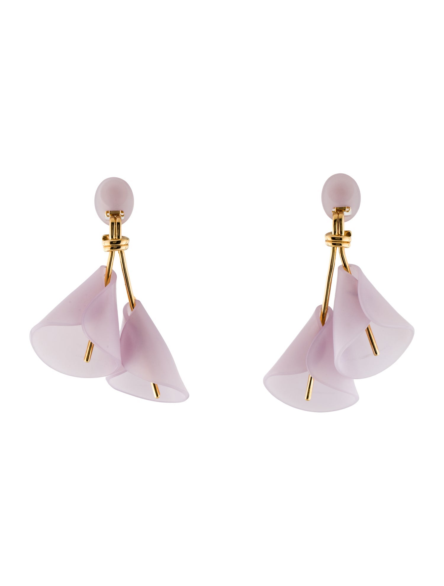 Lele Sadoughi Calla Lily Drop Clip-on Earrings