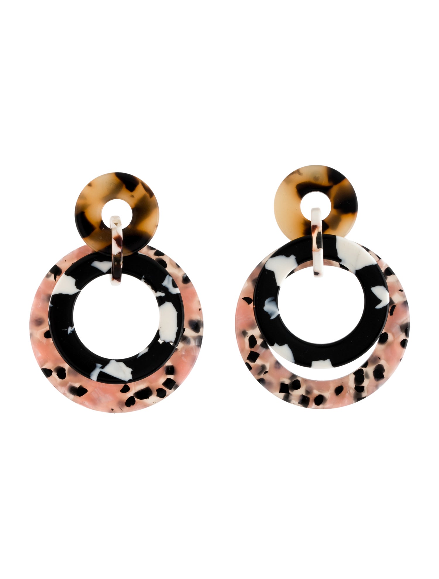 Lele Sadoughi Banded Hoop Earrings