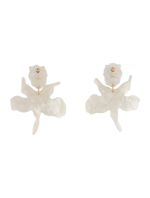 Lele Sadoughi Acetate Small Paper Lily Drop Earrings