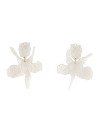 Lele Sadoughi Acetate Paper Lily Drop Earrings