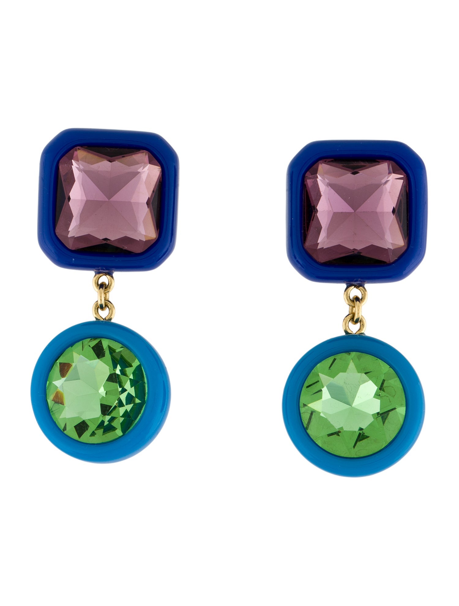Lele Sadoughi Crystal & Resin Gem Drop Earrings