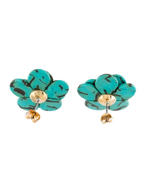 Lele Sadoughi Resin & Crystal Flower Stud Earrings