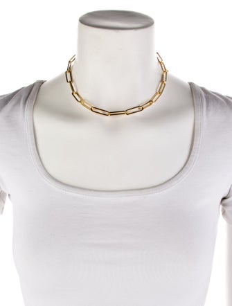 Lele Sadoughi Paperclip Chain Link Necklace