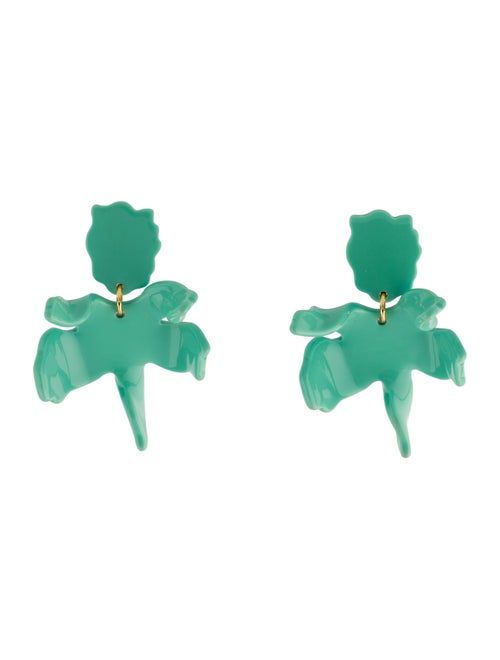 Lele Sadoughi Small Paper Lily Earrings