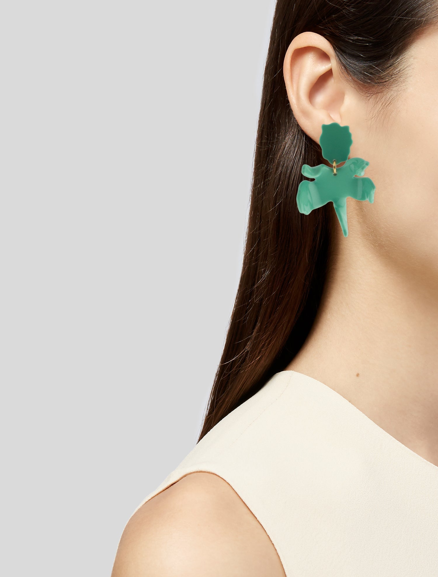 Lele Sadoughi Small Paper Lily Earrings