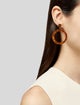 Lele Sadoughi Resin Marquis Front-Facing Hoop Earrings